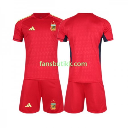 Fotballdrakt Argentina Keeper Barn Bortetrøye World Cup 2022 Kortermet